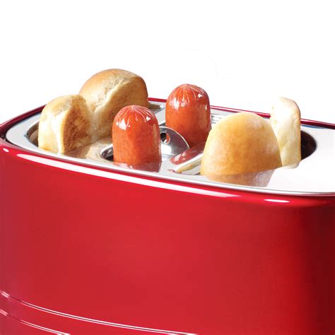 Nostalgia Hdt600retrored Pop Up Hot Dog Toaster