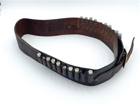 Antique Leather Bullet Belt Live And Online Auctions On