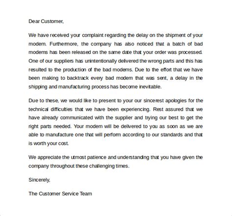 Free 11 Sample Apology Letter To Customer In Pdf Word