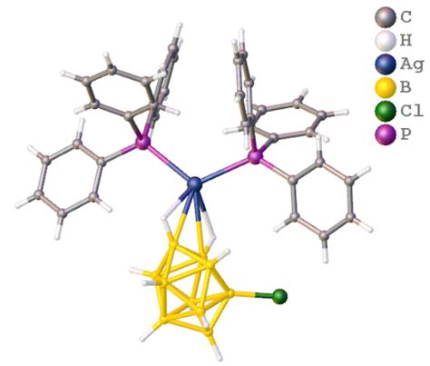 Structures Of Isomers Of Mononuclear Complex Ag B H Cl Pph