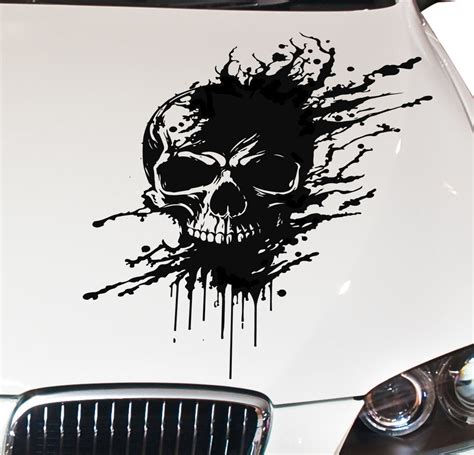 Skull Truck Hood Decal Bed Decals Truck Splash Decals Removable Vinyl ...