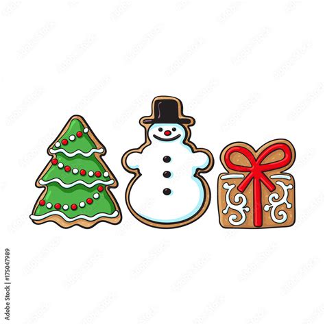 Gingerbread Trees Clip Art Library