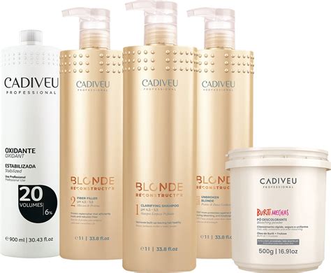 Kit Cadiveu Professional Blonde Reconstructor Completo Oxidante 20