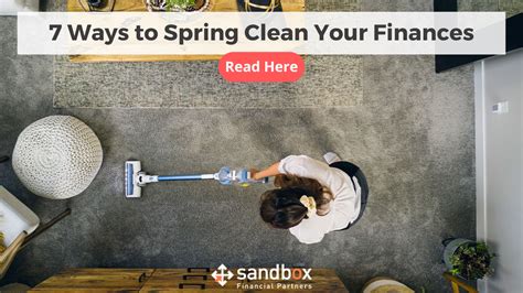 Ways To Spring Clean Your Finances Sandbox Financial Partners