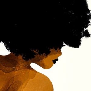Nude Watercolor Painting Printable Wall Art Black Woman Art Afro Latina Natural Hair Print