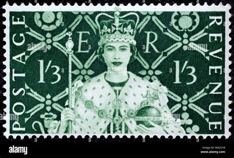 Queen Elizabeth Coronation Stamp Hi Res Stock Photography And Images