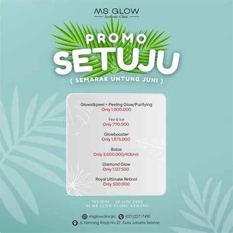 Pricelist Ms Glow Aesthetic Clinic