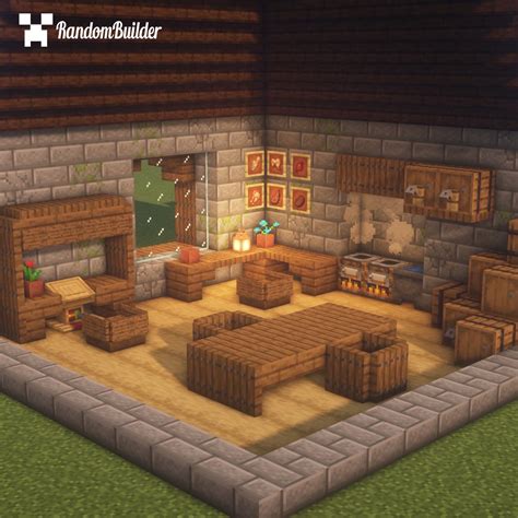 Kitchen/Living room design I built! : r/Minecraftbuilds