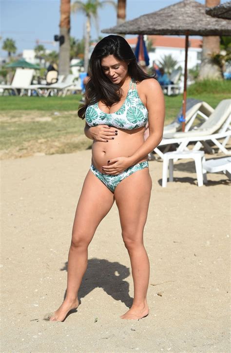 Pregnant Casey Batchelor In Bikini At A Beach In Lanzarote