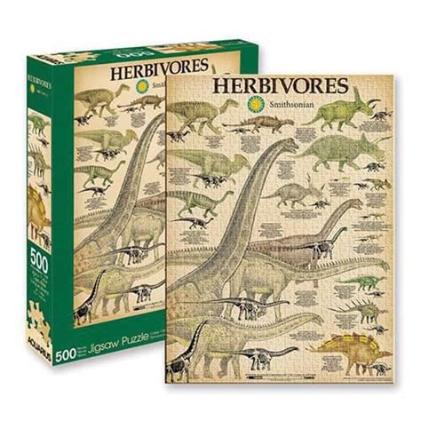 Aquarius Smithsonian Dinosaurs Puzzle Pcs Herbivore Cdiscount