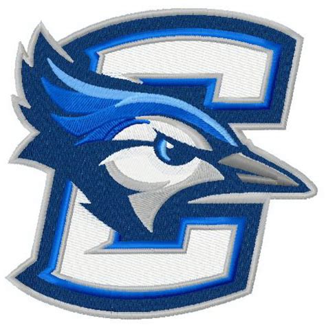 Creighton Bluejays logo machine embroidery design