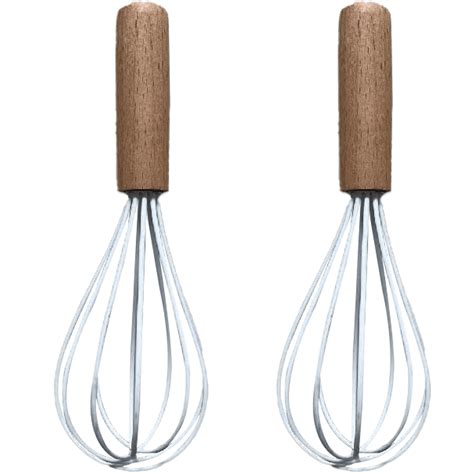 Silicone Whisk With Wood Handle Whisk For Eggs And Egg Whites Cake