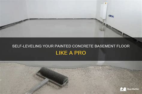 Self Leveling Your Painted Concrete Basement Floor Like A Pro Shunshelter