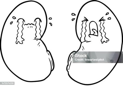Kartun Ginjal Menangis Ilustrasi Stok Unduh Gambar Sekarang Doodle