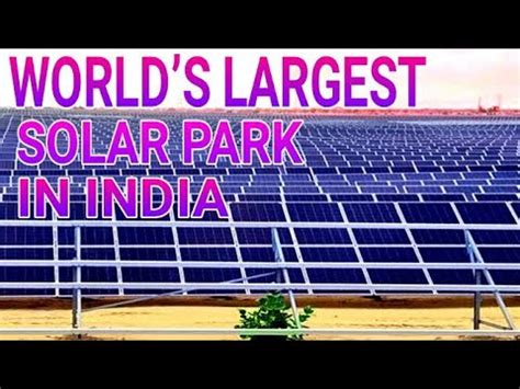 Worlds Largest Solar Park In Bhadla India Bhadlasolarpark Youtube