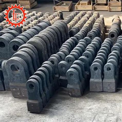 High Manganese Steel Casting Wear Parts For Hammer Mill Hammer