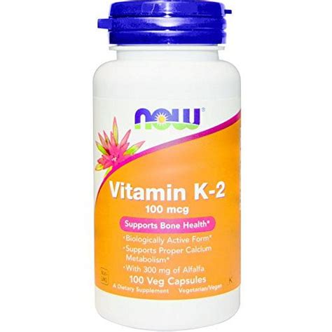 Now Foods Vitamin K Mcg Caps Pack Of Walmart