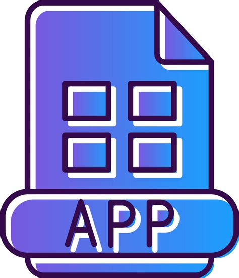 app gradient filled icon  vector art  vecteezy
