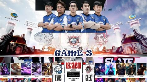 Momen Menentukan Siapa Pemenangnya Evos Legends Vs Geek Slate Game