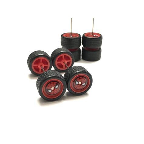 Z Hot Wheels Rubber Wheels Tayar Getah Spider Red Mm Axle Long JDM Shopee Malaysia