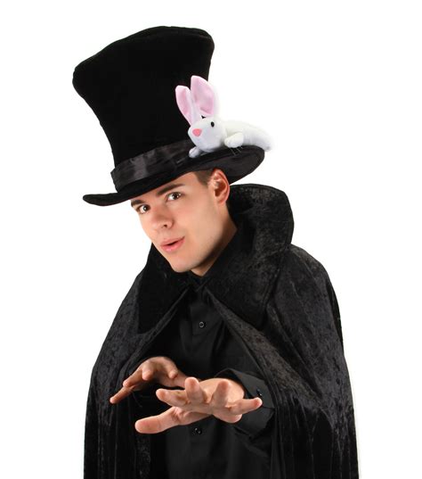 Magician Hat with Rabbit Adults or Child Magic Costume Top Hat | eBay