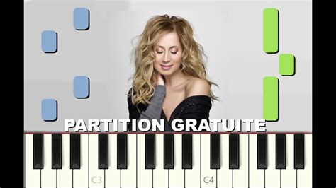 JE T AIME Lara Fabian 1996 Piano Tutorial Avec Partition Gratuite