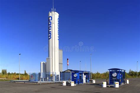 Gasum LNG and LGB Gas Filling Station Lieto, Finland Editorial Stock ...