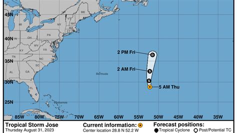 Tropical Storm Jose Path Advisory And Warnings Biloxi Sun Herald