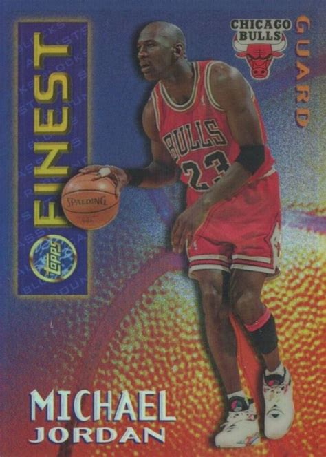 Michael Jordan 1995 Topps Finest M1 Mystery Borderless Gold