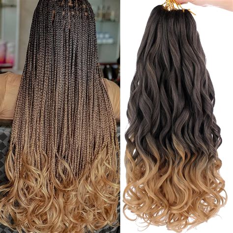 Amazon COOKOO 9 Pack Spanish Curl Braids Hair 22 Inch Ombre