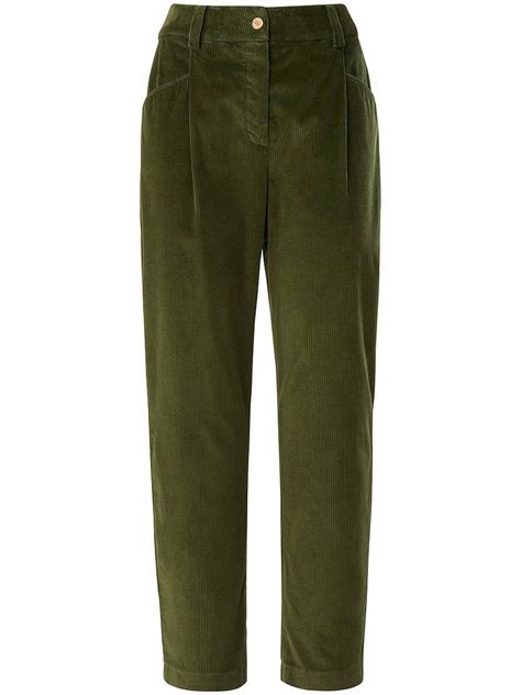 Cordhose Modell Leandra Raffaello Rossi grün Cordhose Modestil