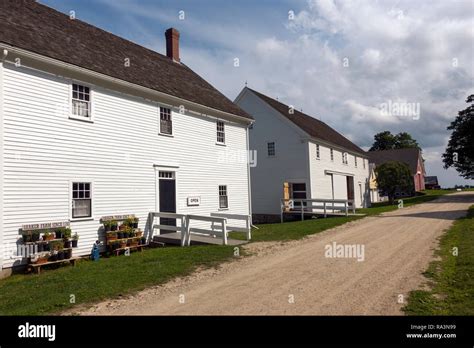 Sabbathday Lake Shaker Village New Gloucester Maine Stock Photo Alamy