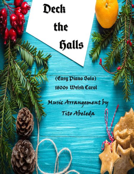 Deck The Halls Easy Piano Solo Arr Tito Abeleda Sheet Music