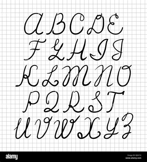 Handwriting Fonts Alphabet