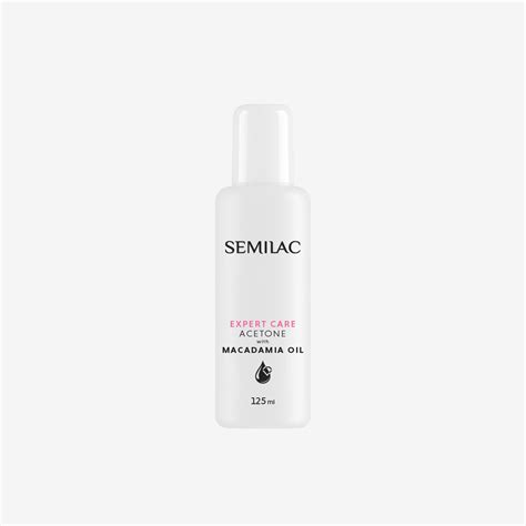 Semilac Acetone EXPERT CARE Avec De L Huile De Macadamia 125 Ml Semilac