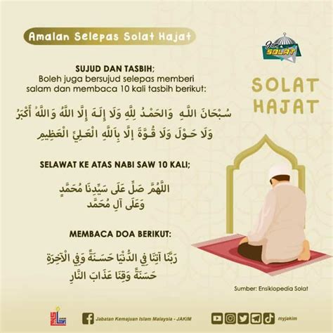 Panduan Solat Hajat Hukum Niat Doa Lengkap Jakim