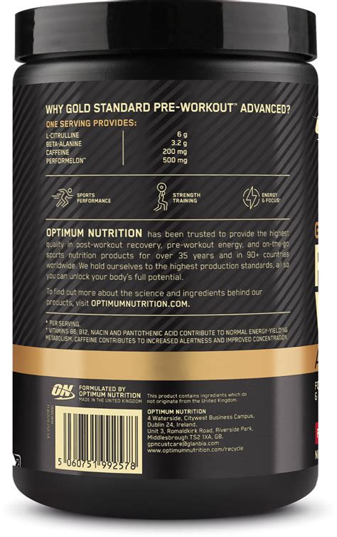 Optimum Nutrition Gold Standard Pre Workout Advanced Fruit Punch