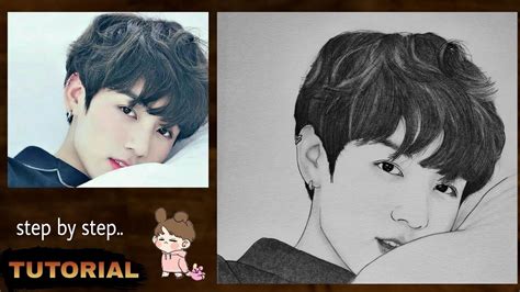 How To Draw Bts Jungkook Step By Step 2 Drawing Tutorial