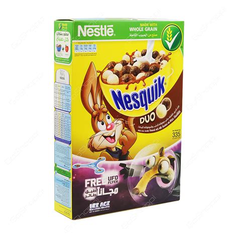 Nestle Nesquik Duo Cereals Flavoured With Milk Chocolate And White