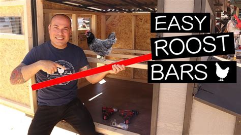 Adding Roost Bars To Diy Chicken Coop Chicken Roost Diy Chicken Coop