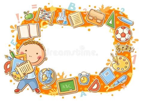 School Border Stock Vector Illustration Of Frame Monitor 506268