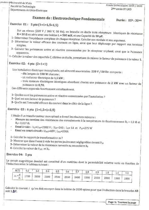 SOLUTION Examen Electrotechnique Fondamentale Avec Solution 1 Studypool