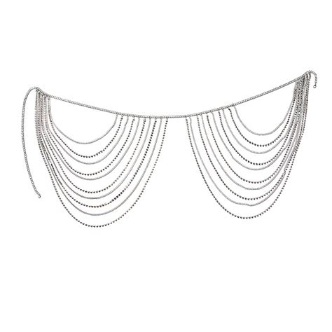 Body Chain Wasit Belt Waist Belt Metallic Sparkle Sexy Alloy For Disco