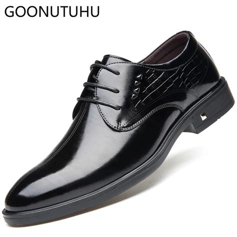 Zapatos Formales De Cuero Con Cordones Para Hombre Marrones Y Negros