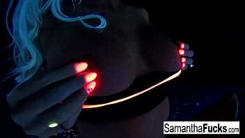 Samantha Saint Gets Off In This Super Hot Black Light Solo XVIDEOS
