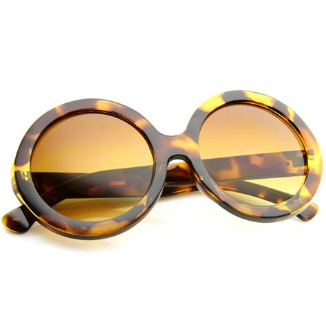 Womens Mod Fashion Oversized Jackie O Super Round Sunglasses Sunglass La