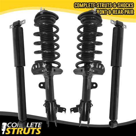 Front Complete Struts With Coil Springs And Rear Shock Absorbers Bundle