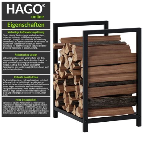 Kaminholzregal X X Cm Feuerholzregal Brennholz St Nder Ablage Lag