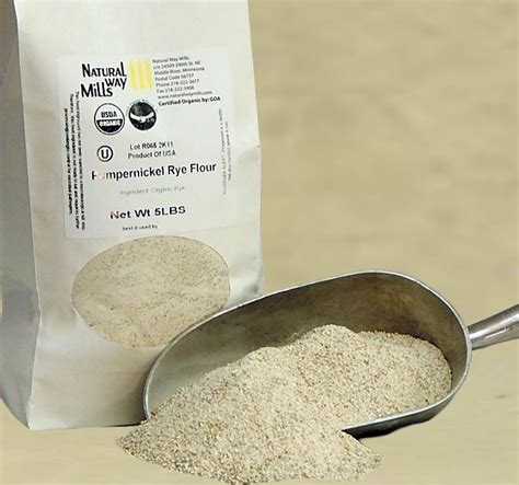 Natural Way Mills Organic Pumpernickel Rye Flour Organic Flours