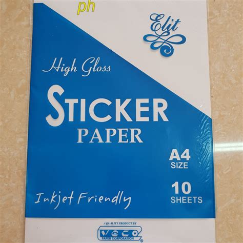 Glossy Sticker Paper For Printer